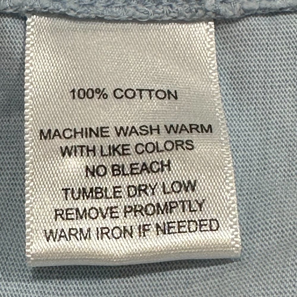 Men's UNTUCKit Huber Jersey Knit Button Down Shirt Light Blue Size Large - Picture 5 of 5